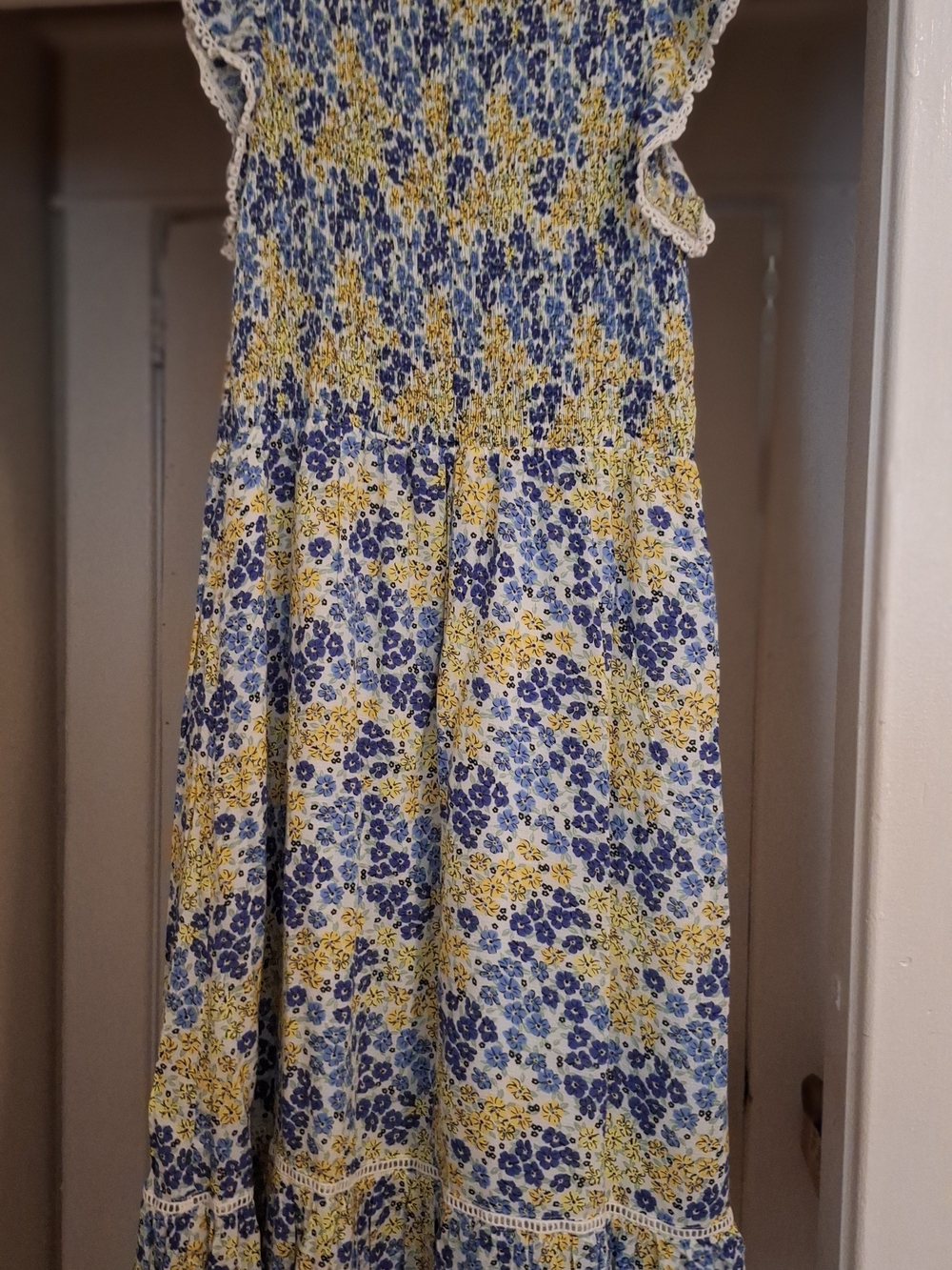 Lost + Wander Blue and Yellow Floral Dress - Picture 6 of 8